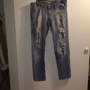 F21 ripped jeans